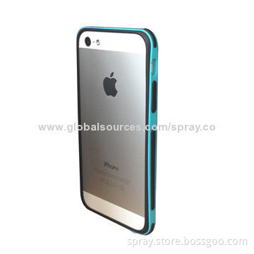 Dual-injection Two-tone Colored TPU Frame Case for iPhone 5S, Lightweight, Tear-resistant